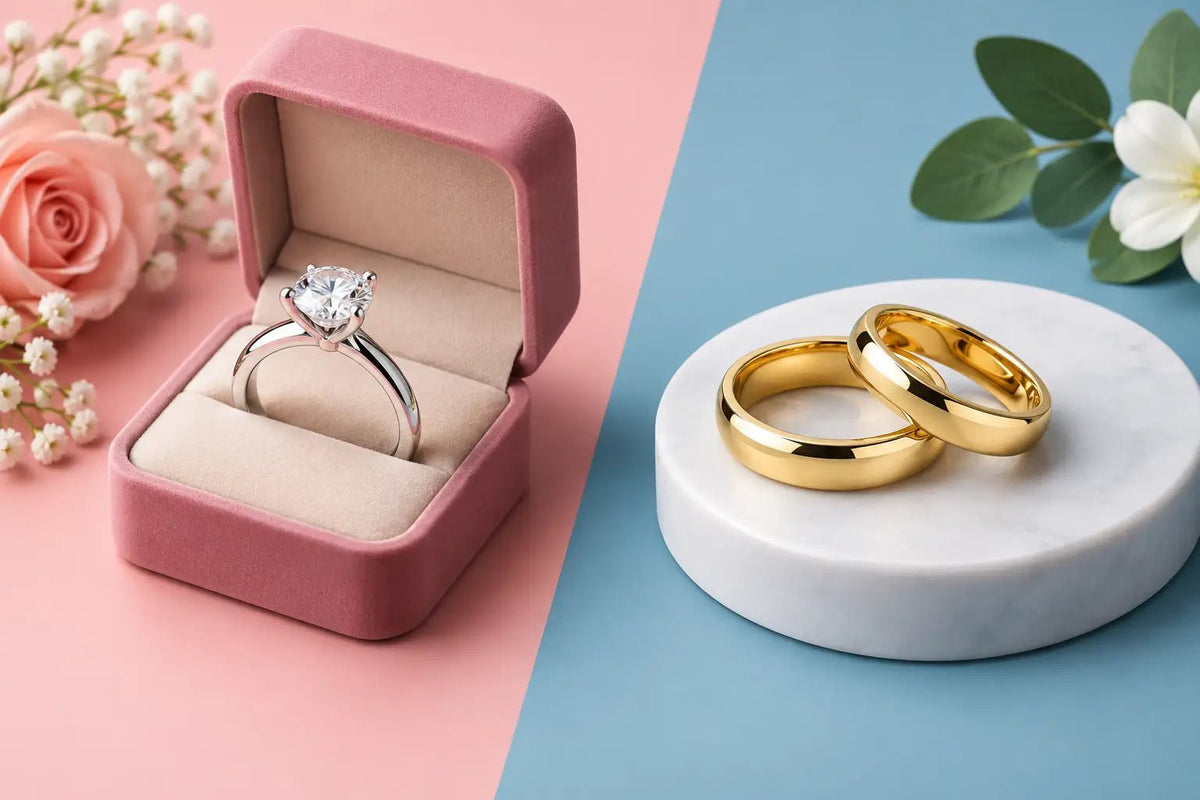 Difference Between Wedding and Engagement Rings