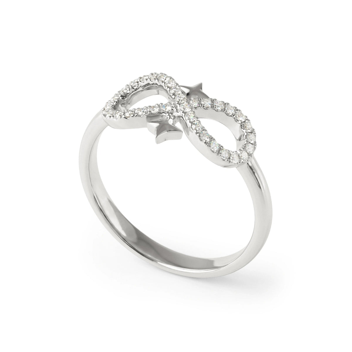 'Eternal' Design Infinity Star Motif Diamond Ring View 10
