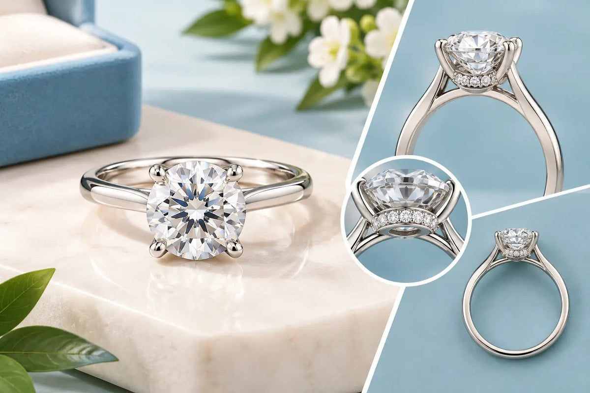 Hidden Halo Solitaire Engagement Ring Guide