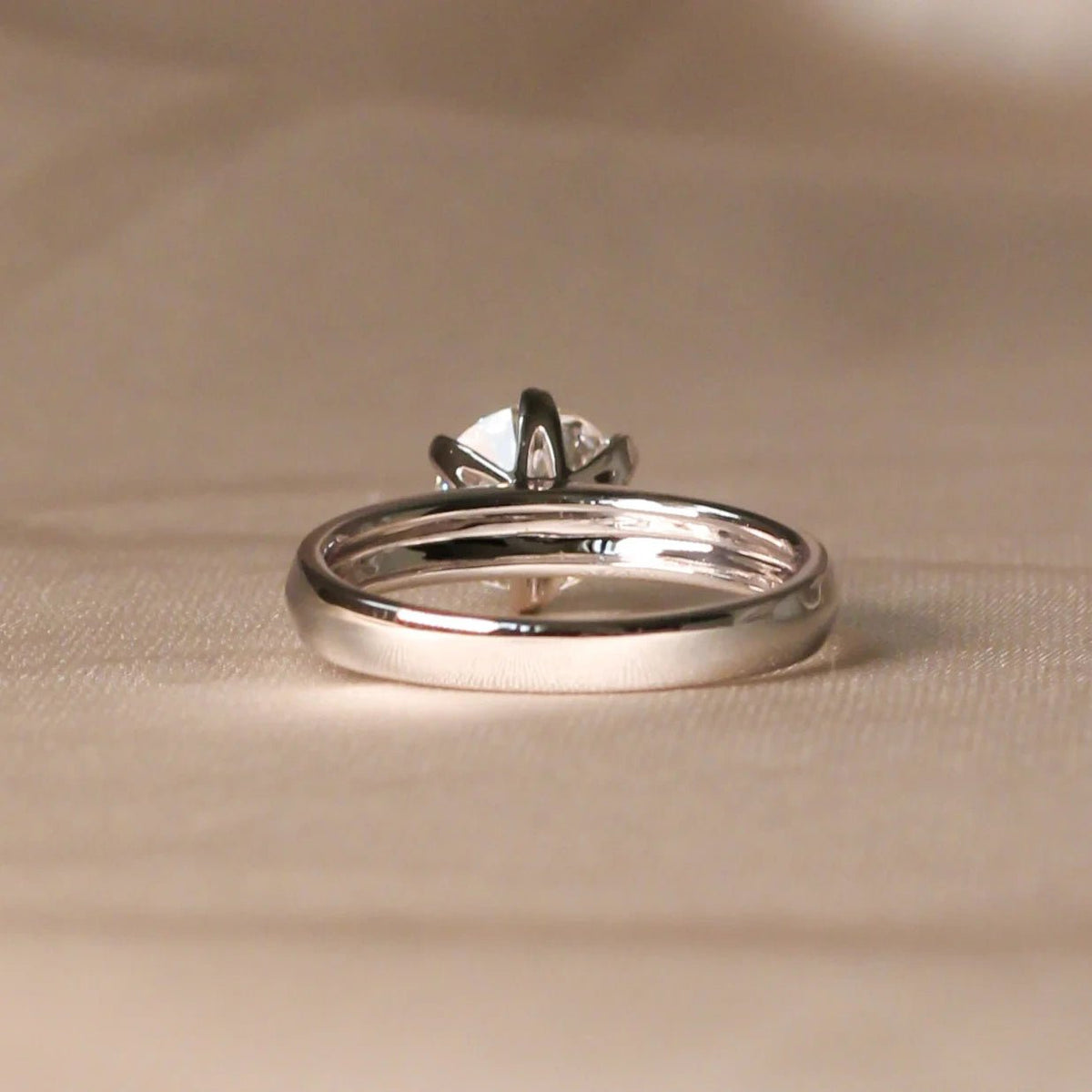 Classic 6-Prong Round Diamond Solitaire Ring View 3