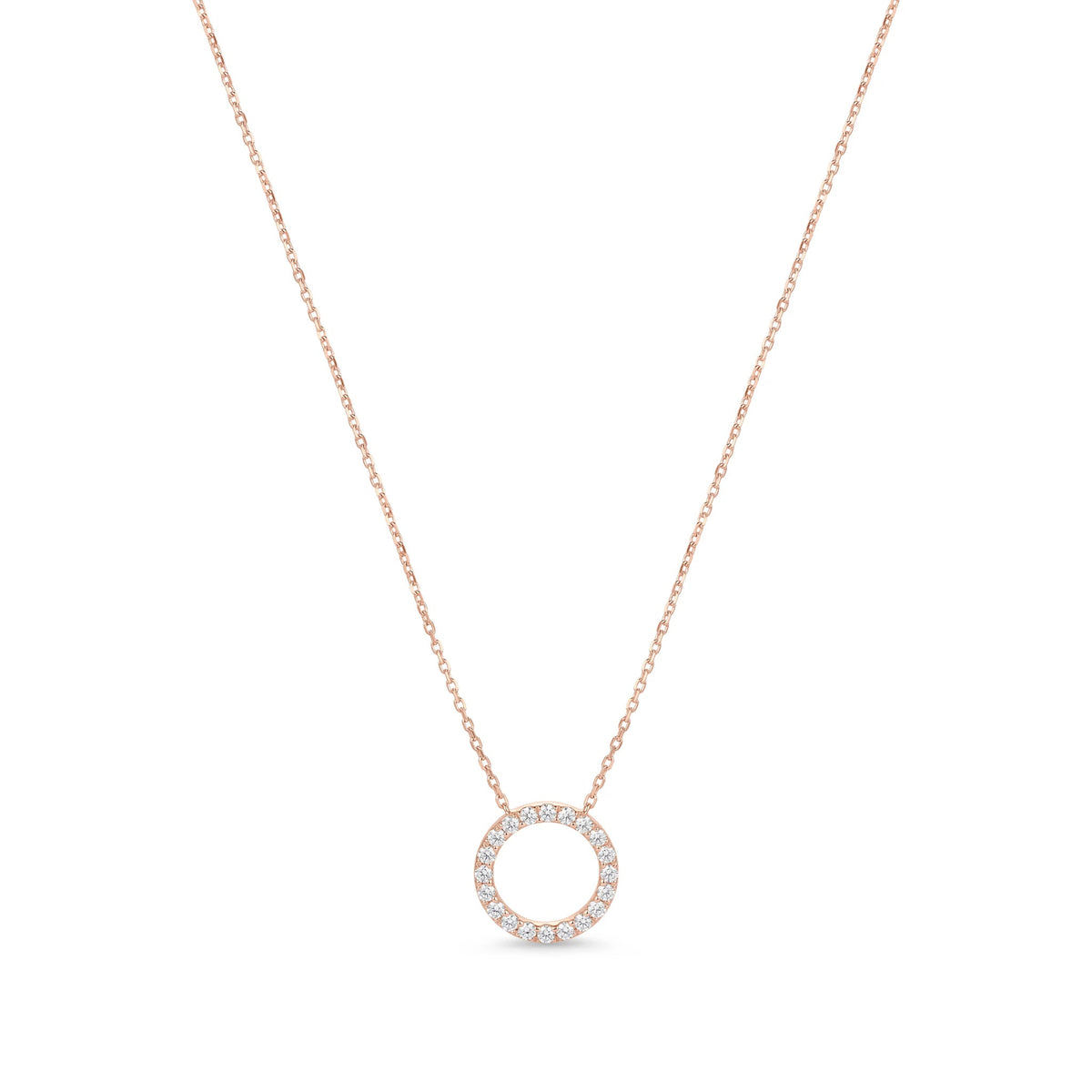 Diamond Circle of Life Pendant Necklace View 4