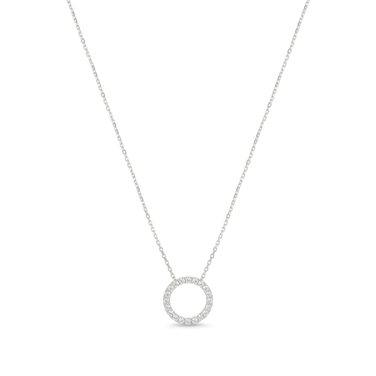 Diamond Circle of Life Pendant Necklace ROSE 10K
