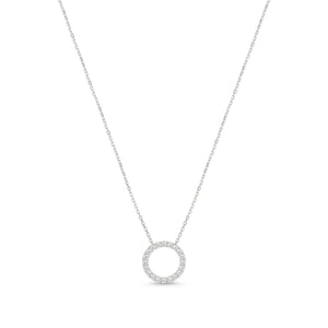 Diamond Circle of Life Pendant Necklace