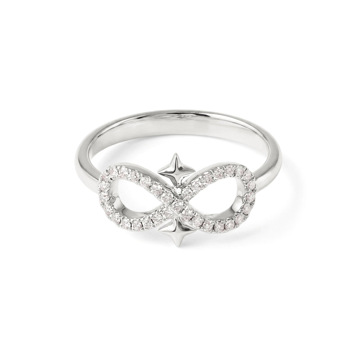 'Eternal' Design Infinity Star Motif Diamond Ring View 9