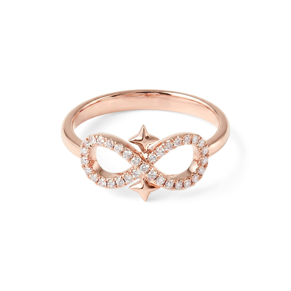 'Eternal' Design Infinity Star Motif Diamond Ring View 3