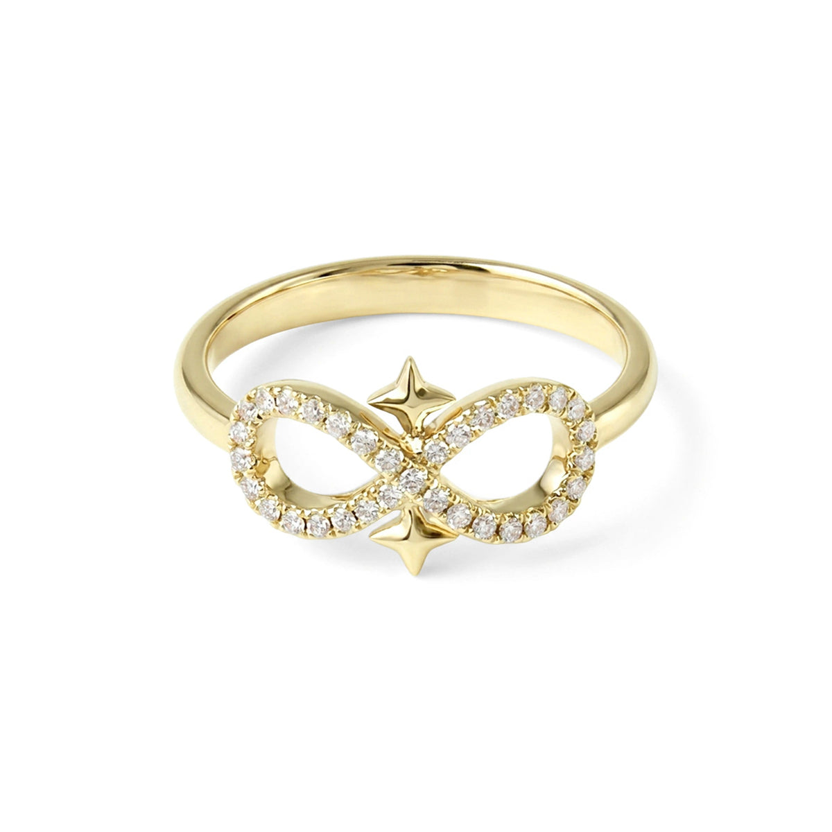 'Eternal' Design Infinity Star Motif Diamond Ring View 11