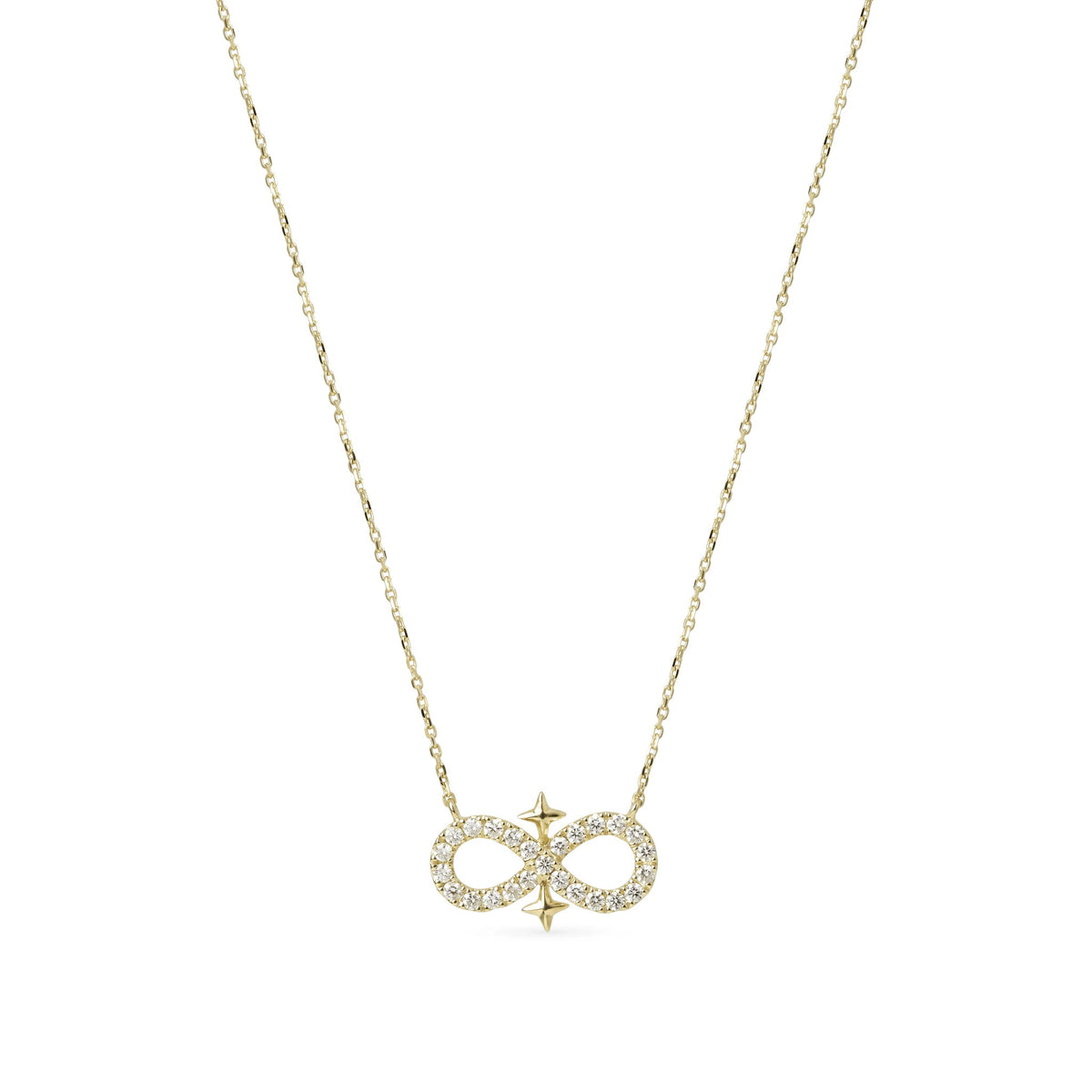 'Eternal' Infinity & Star Motif Pendant Necklace View 2